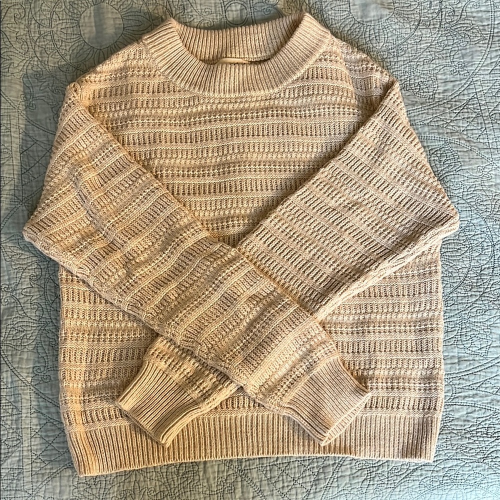 Cozy Knit Sweater in Beige